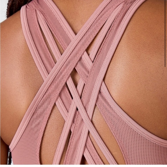 NWT Fabletics Faye Medium Impact Sports Bra in Orchid Smoke 3x - Picture 2 of 4